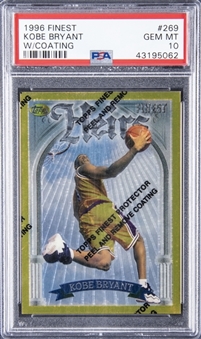 1996-97 Topps Finest (With Coating) #269 Kobe Bryant Rookie Card - PSA GEM MT 10